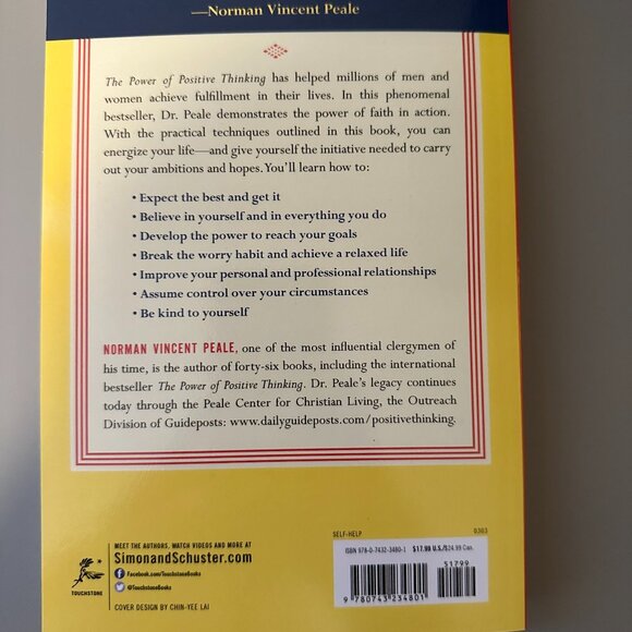Book - The Power of Positive Thinking by Norman Vincent Peale - Picture 2 of 2